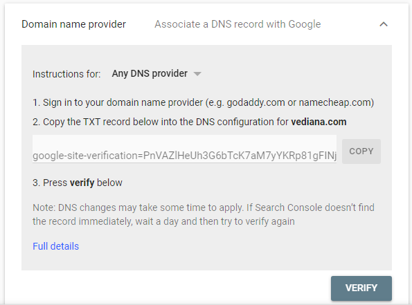 Domain name provider